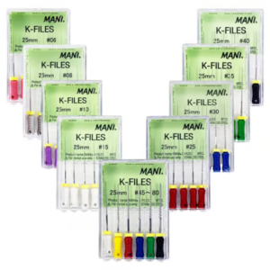 Mani K-Files 25mm Stainless Steel Endodontic Hand Files