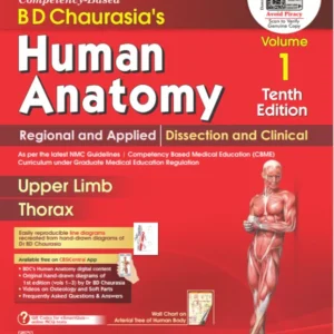 BD Chaurasia's Human Anatomy with Free Workbook (Vol 1) – 10th Edition