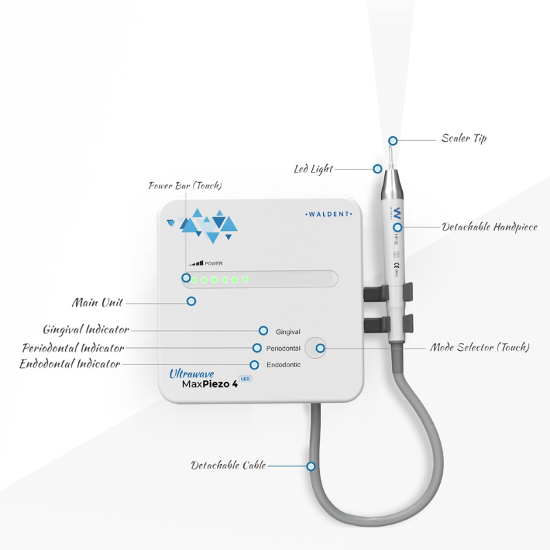 Waldent Ultrawave MaxPiezo 4 LED Ultrasonic Scaler - Image 13